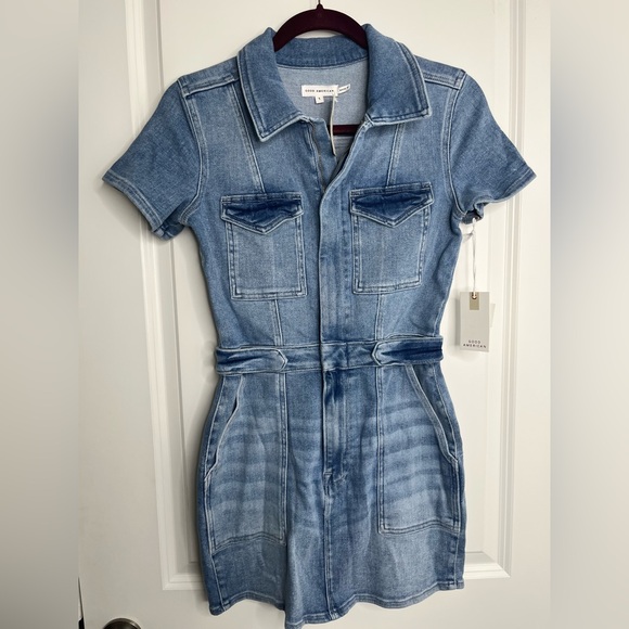 NWT Good American Fit For Success Denim
Mini Dress Sz 1 = Small - Picture 4 of 13